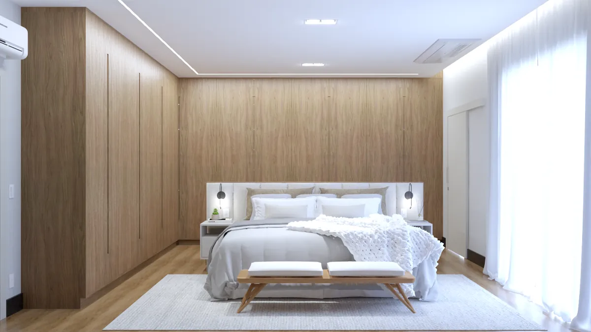 Suíte master — projeto da Simões Arquitetura