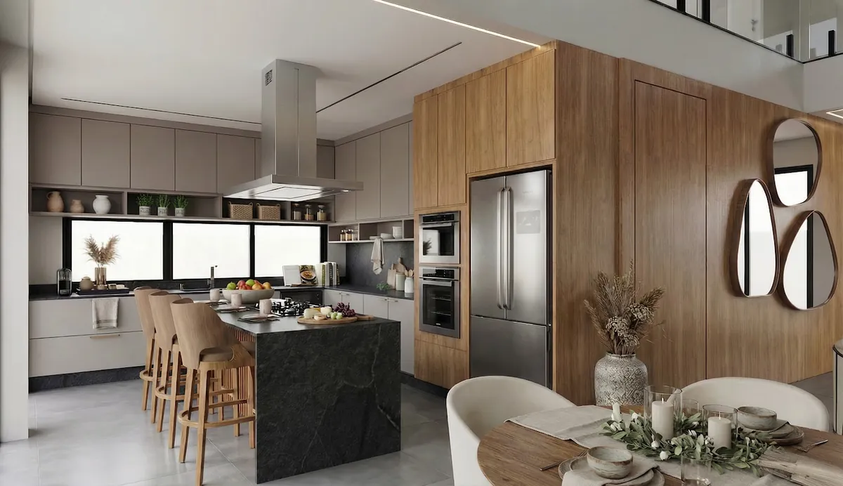 Cozinha gourmet — projeto da Simões Arquitetura