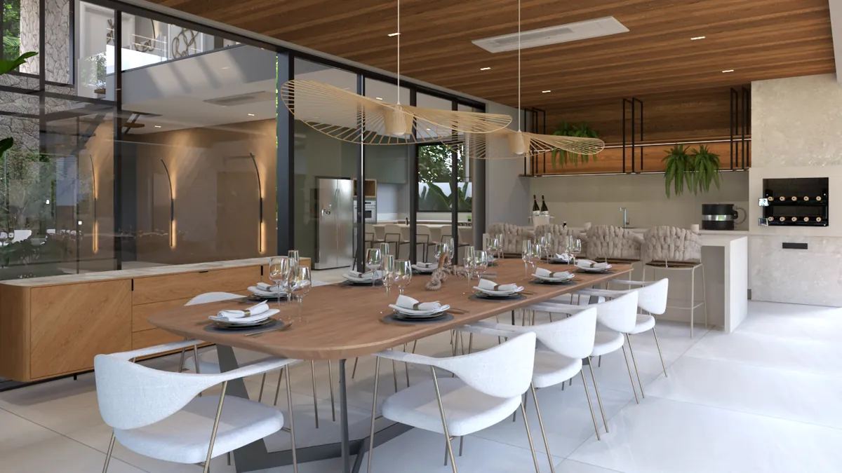 Espaço gourmet — projeto da Simões Arquitetura